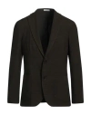 Boglioli Man Suit Jacket Military Green Size 42 Virgin Wool In Green