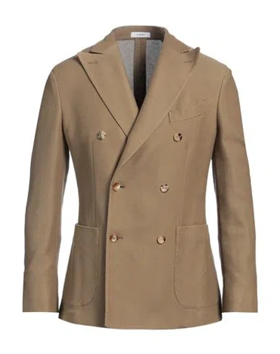 Boglioli Man Blazer Military Green Size 48 Cotton, Cashmere