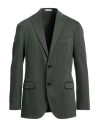 Boglioli Man Blazer Military Green Size 48 Cotton, Elastane