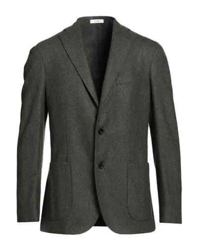 Boglioli Man Blazer Military Green Size 48 Virgin Wool In Green