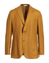 Boglioli Man Blazer Mustard Size 42 Virgin Wool In Brown