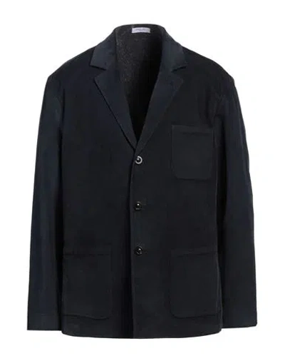 Boglioli Man Blazer Navy Size 44 Cotton, Modal, Elastane In Navy Blue