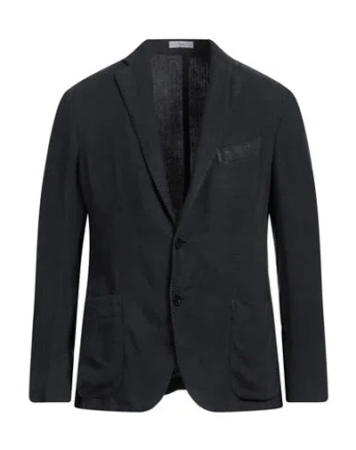 Boglioli Man Blazer Navy Size 36 Linen