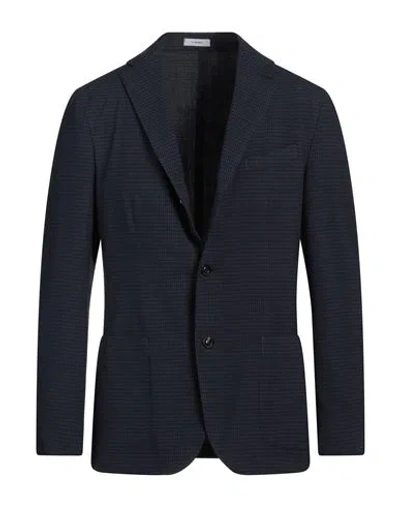 Boglioli Man Blazer Navy Size 38 Virgin Wool In Navy