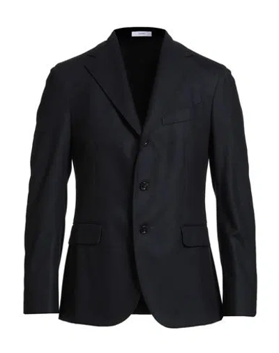 Boglioli Man Blazer Navy Size 38 Virgin Wool, Polyamide, Cashmere In Blue