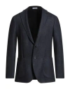 Boglioli Man Blazer Navy Size 38 Virgin Wool, Polyester In Black
