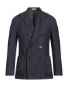 Boglioli Man Blazer Navy Size 38 Wool, Silk In Navy
