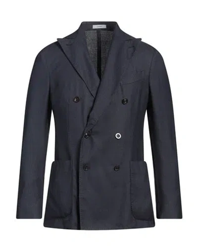 Boglioli Man Blazer Navy Size 38 Wool, Silk