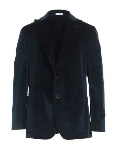 Boglioli Man Blazer Navy Size 40 Viscose, Pbt - Polybutylene Terephthalate In Blue