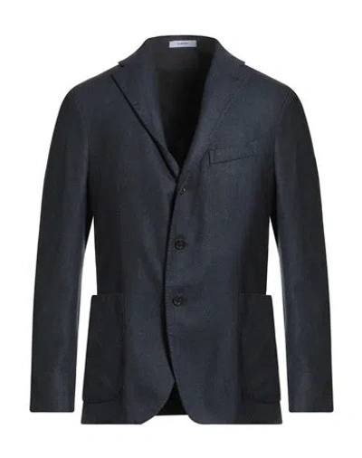 Boglioli Man Blazer Navy Size 40 Wool, Polyamide, Nylon In Blue