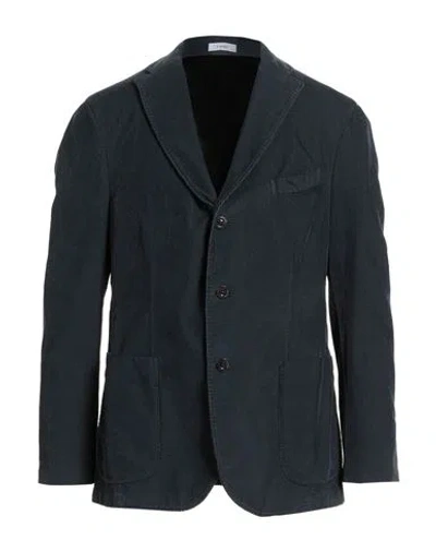 Boglioli Man Blazer Navy Size 42 Cotton, Modal, Elastane In Blue