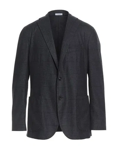 Boglioli Man Blazer Navy Size 44 Virgin Wool, Polyester In Blue