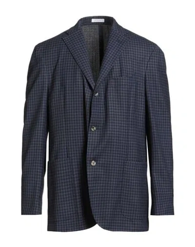 Boglioli Man Blazer Navy Size 48 Virgin Wool In Blue