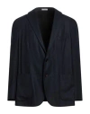 Boglioli Man Blazer Midnight Blue Size 44 Wool, Polyester, Elastane In Blue