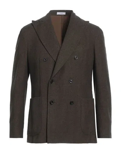 Boglioli Man Blazer Ocher Size 38 Virgin Wool In Yellow