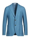 Boglioli Man Blazer Pastel Blue Size 38 Virgin Wool