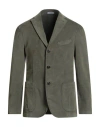 Boglioli Man Blazer Sage Green Size 38 Cotton, Modal, Elastane