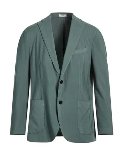 Boglioli Man Blazer Sage Green Size 42 Virgin Wool
