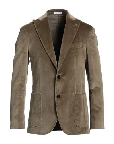 Boglioli Man Blazer Sage Green Size 40 Viscose, Pbt - Polybutylene Terephthalate In Sage Green