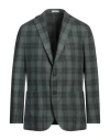 Boglioli Man Blazer Sage Green Size 42 Wool, Polyamide In Green