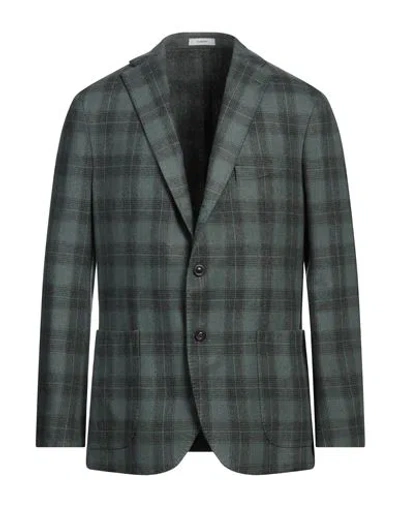 Boglioli Man Blazer Sage Green Size 42 Wool, Polyamide
