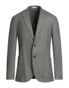 Boglioli Man Blazer Sage Green Size 44 Wool, Polyester In Gray