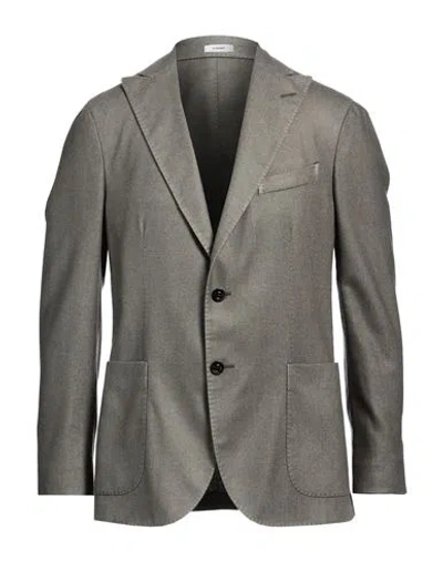 Boglioli Man Blazer Sage Green Size 44 Wool, Polyester In Sage Green