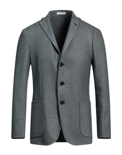 Boglioli Man Blazer Sage Green Size 46 Virgin Wool, Polyester