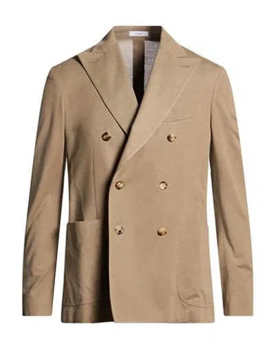 Boglioli Man Blazer Sand Size 40 Cotton In Nude