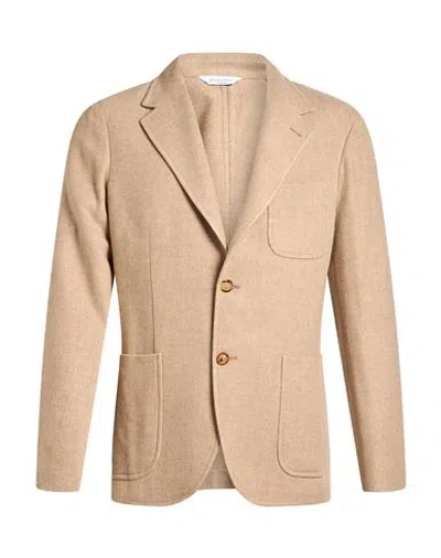 Boglioli Man Blazer Sand Size 40 Wool, Cashmere In Beige