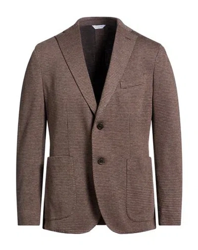 Boglioli Man Blazer Sand Size 42 Cotton, Elastane In Brown