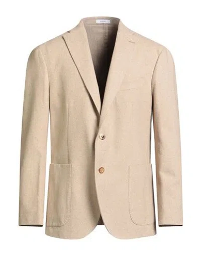 Boglioli Man Blazer Sand Size 44 Cotton In Gray