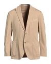Boglioli Man Blazer Camel Size 48 Virgin Wool, Polyester In Beige
