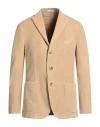 Boglioli Man Blazer Sand Size 44 Cotton, Modal, Elastane In Neutral
