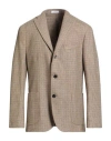Boglioli Man Blazer Sand Size 44 Virgin Wool In Brown