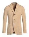 Boglioli Man Blazer Sand Size 46 Cotton, Elastane In Beige