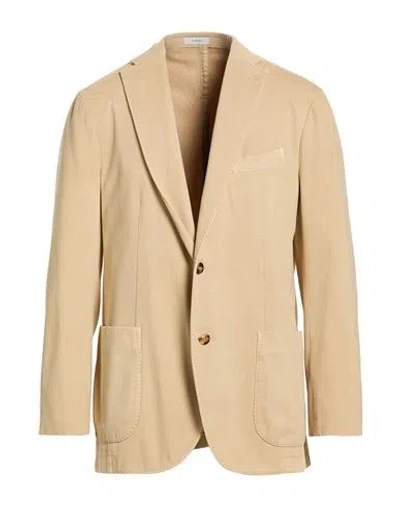 Boglioli Man Blazer Sand Size 48 Cotton, Elastane In Brown