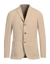 Boglioli Man Blazer Sand Size 48 Cotton, Linen, Elastane In Beige