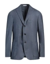 Boglioli Man Blazer Slate Blue Size 46 Cashmere, Polyester In Blue