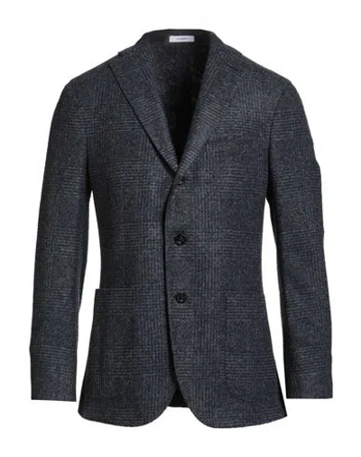 Boglioli Man Blazer Slate Blue Size 46 Acetate, Virgin Wool, Polyester
