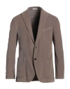 Boglioli Man Blazer Taupe Size 40 Cotton, Elastane