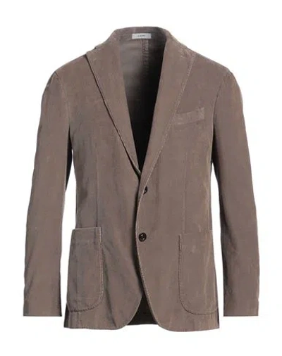 Boglioli Man Blazer Taupe Size 40 Cotton, Elastane