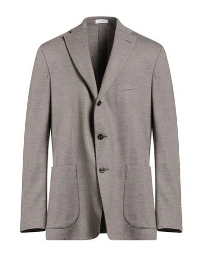 Boglioli Man Blazer Taupe Size 44 Virgin Wool In Gray