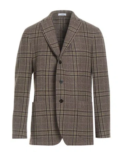 Boglioli Man Blazer Taupe Size 44 Virgin Wool, Cashmere In Gray