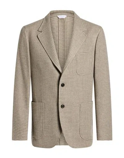 Boglioli Man Blazer Taupe Size 44 Wool, Cashmere In Multi