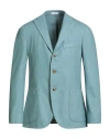 Boglioli Man Blazer Turquoise Size 40 Wool, Polyester