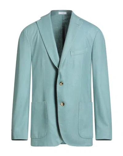 Boglioli Man Blazer Turquoise Size 44 Wool, Polyester In Blue