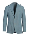 Boglioli Man Blazer Turquoise Size 48 Wool In Blue