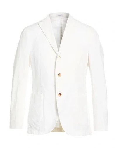 Boglioli Man Blazer White Size 40 Cotton, Linen, Elastane