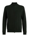 Boglioli Man Cardigan Dark Green Size S Wool, Cashmere In Black